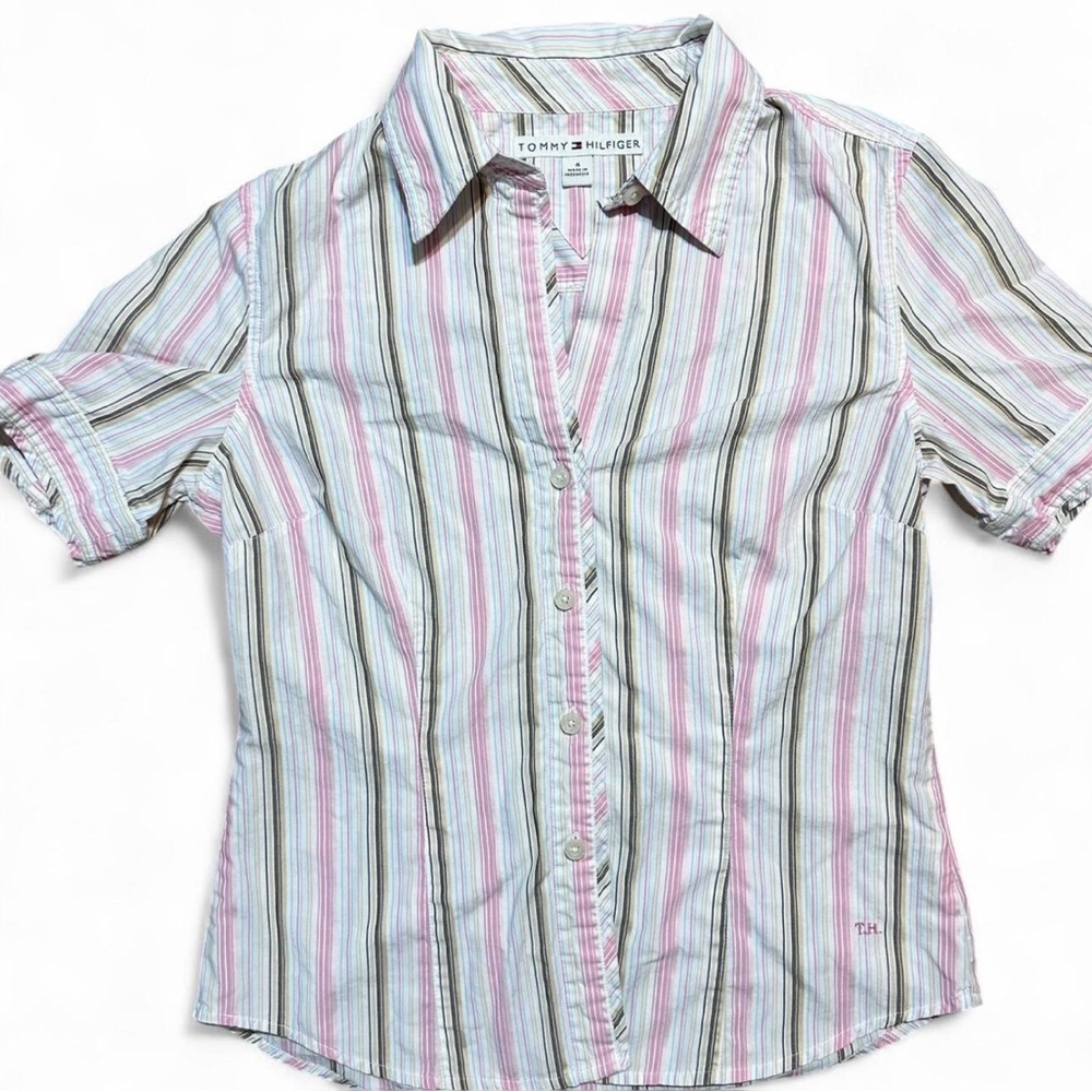 Tommy Hilfiger Women Striped-button down shirt